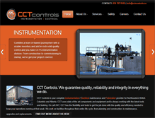 Tablet Screenshot of cctcontrols.ca